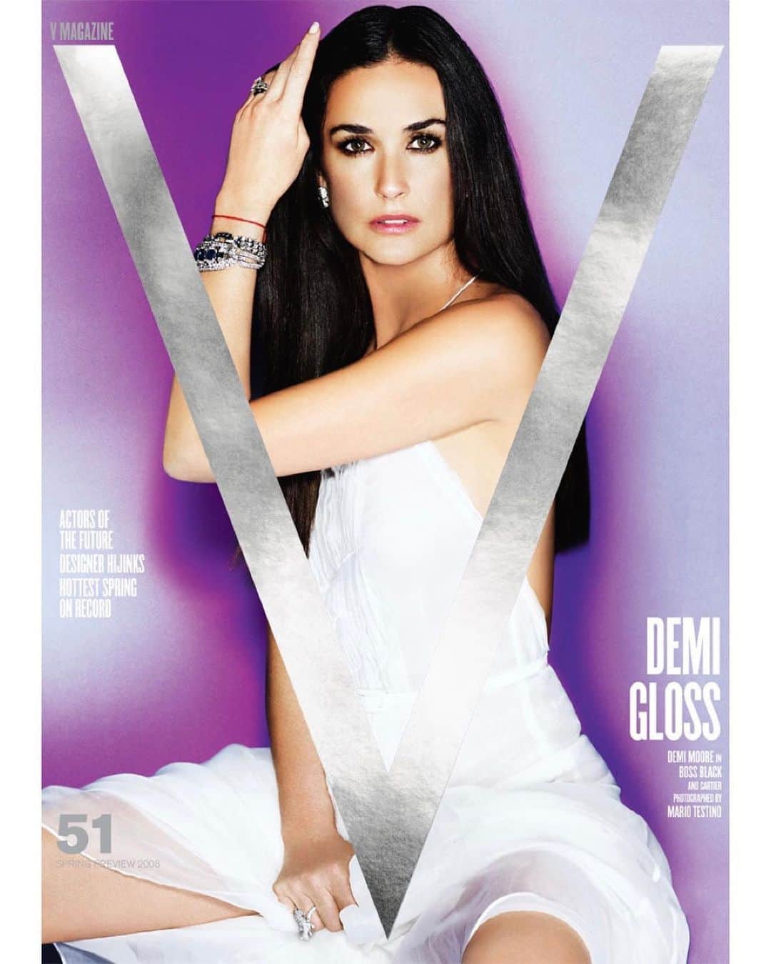 V Magazineさんのインスタグラム写真 - (V MagazineInstagram)「Happy Birthday @demimoore! 🎂 To celebrate the actress and film producer, V are looking back to when she graced the cover of #V51 for the next installment of our 𝐂𝐨𝐥𝐥𝐞𝐜𝐭𝐨𝐫’𝐬 𝐂𝐥𝐮𝐛! Released back in 2008, Demi was starring in the heist crime film #Flawless when she was captured and styled by @mariotestino and @rachelzoe!  When speaking to V about her cover for V121: our 20th anniversary issue, Demi said “This shoot was an opportunity to play in an environment free from the types of restrictions that many publications have to adhere to. Being surrounded by an incredibly talented team, from the photographer, to the stylist, to hair and makeup, with complete creative freedom, was a unique experience and an absolute treat!” V LOVE YOU DEMI! ✨🎂  — With only ONE issue left in the world, you don’t want to miss this opportunity to score your copy. Head to the link in bio to purchase now! — From V51 Spring Preview 2008 Photography: @mariotestino Fashion: @rachelzoe」11月12日 7時33分 - vmagazine