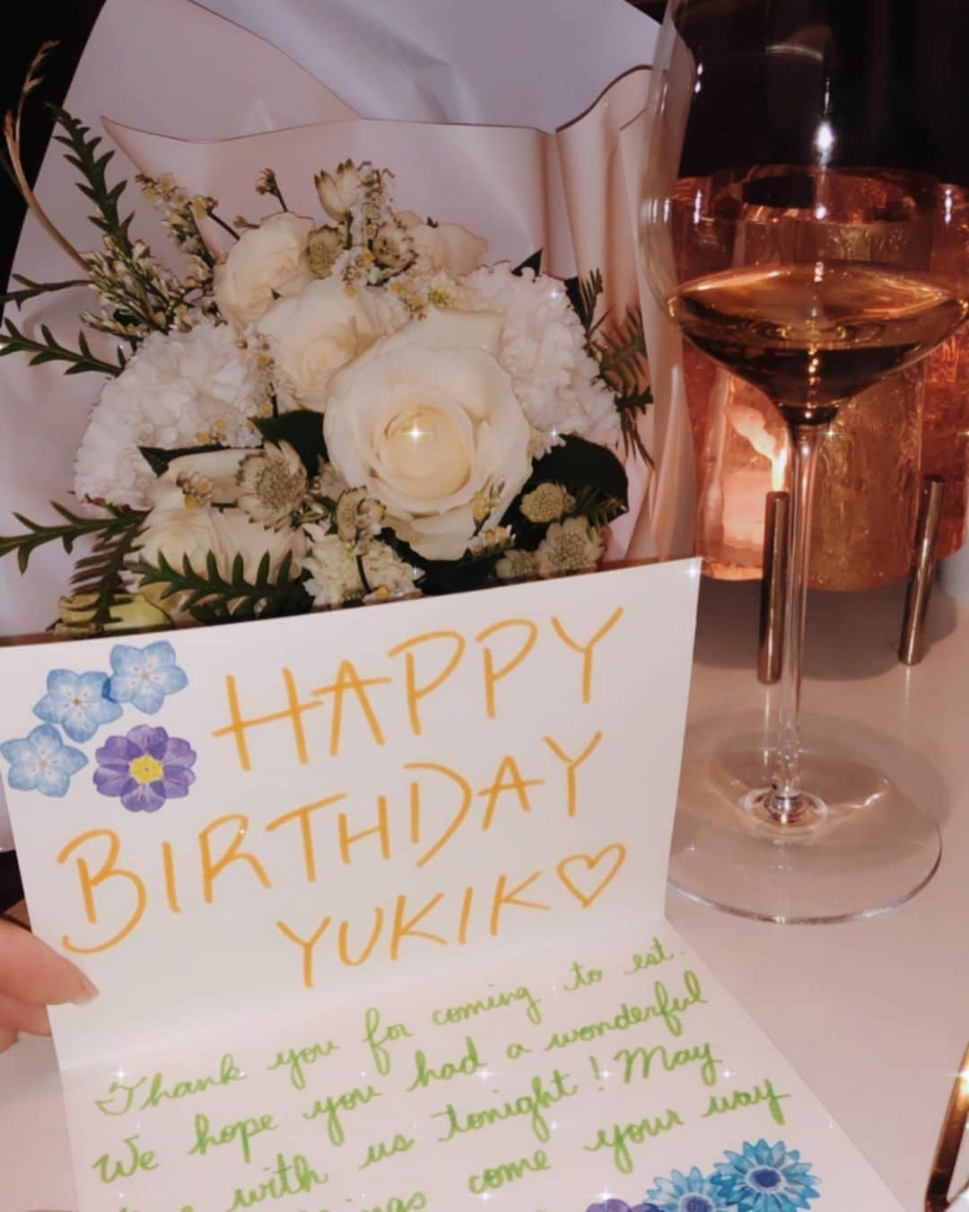 佐野友妃子さんのインスタグラム写真 - (佐野友妃子Instagram)「皆さんお祝いのメッセージありがとう♡ 素敵な誕生日を迎えることができました🥳🤍  またゆっくりお返事します🎂✨  Thanks so much for your wishes!! You made my Birthday:)」11月11日 23時09分 - yukikosano1111