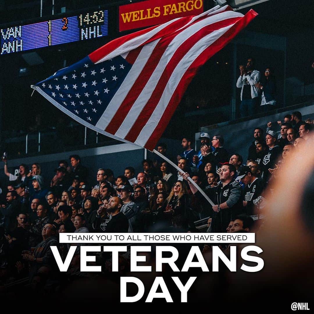 NHLさんのインスタグラム写真 - (NHLInstagram)「On this Veterans Day, we give thanks. 🇺🇸」11月11日 23時38分 - nhl
