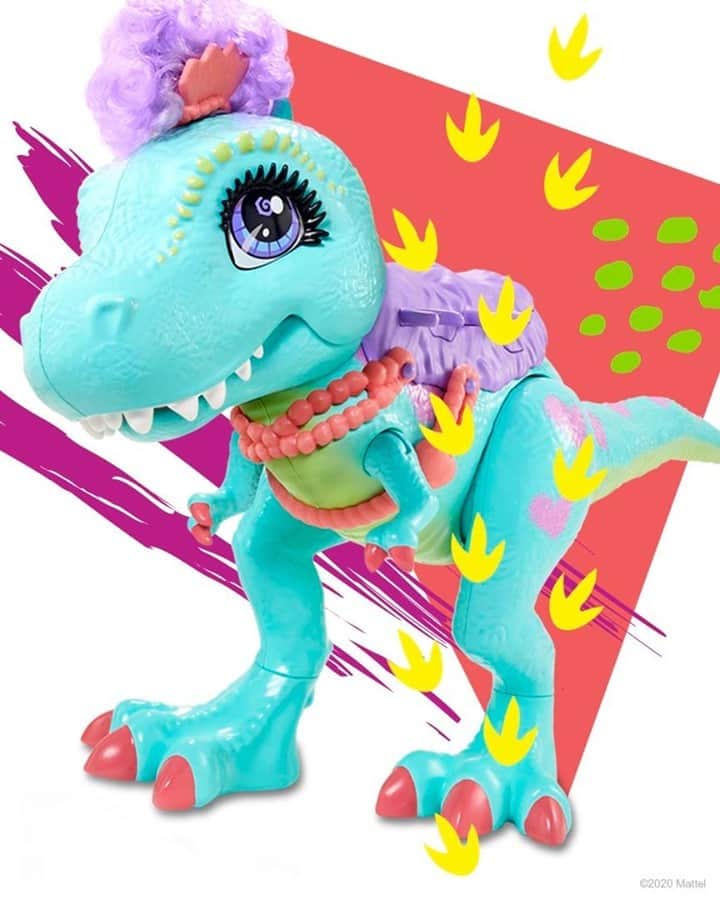 Mattelさんのインスタグラム写真 - (MattelInstagram)「Stomp into fantastical fun with #CaveClub’s Tyrasaurus – the most fearless dino friend in prehistory! 🦖」11月12日 2時00分 - mattel