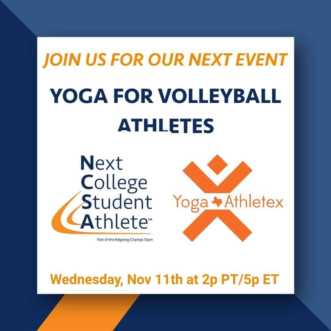 USA Volleyballさんのインスタグラム写真 - (USA VolleyballInstagram)「Join us today at 2pm PT for @ncsa_volleyball webinar with Kalynn Evans, Owner and Co-Founder of Yoga Athletex! Kalynn will talk about the benefits that yoga brings to #volleyball athletes and lead you through a breathwork practice designed to get you into a calm and focused state of mind before talking to a college coach on a recruiting call or preparing for a big match. #athletetraining  #mindset  Coaches, Student-Athletes and Parents are welcome to join! Register now, link in bio!」11月12日 2時00分 - usavolleyball