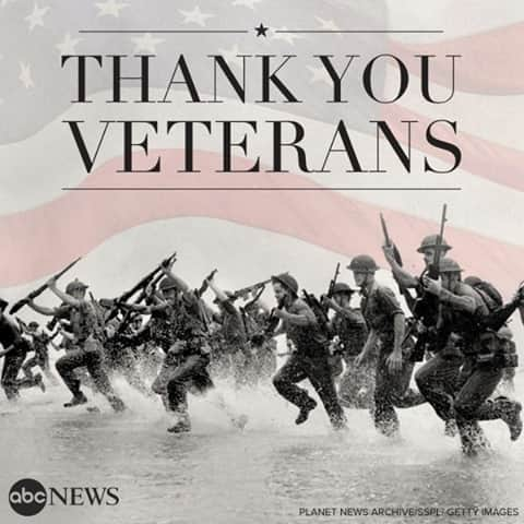 Good Morning Americaさんのインスタグラム写真 - (Good Morning AmericaInstagram)「From all of us here at #GoodMorningAmerica, thank you to all who served 🇺🇸  #VeteransDay」11月12日 2時30分 - goodmorningamerica