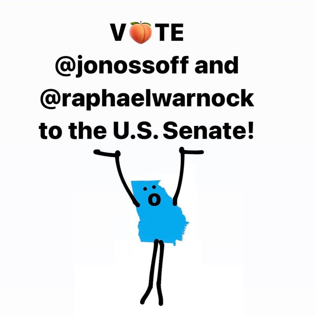 タック・ワトキンスさんのインスタグラム写真 - (タック・ワトキンスInstagram)「We ❤️ you, GE🍑RGIA!#VoteGeorgia #Georgia @staceyabrams @jonossoff @raphaelwarnock @joebiden @kamalaharris @transition46」11月12日 2時43分 - tucwatkins