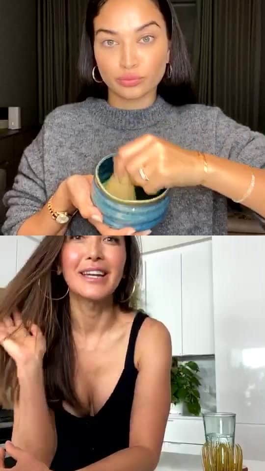シャニーナ・シャイクのインスタグラム：「Learn how to make matcha ! An amazing conversation about nutrition, beauty tips from Japan and important life lessons」