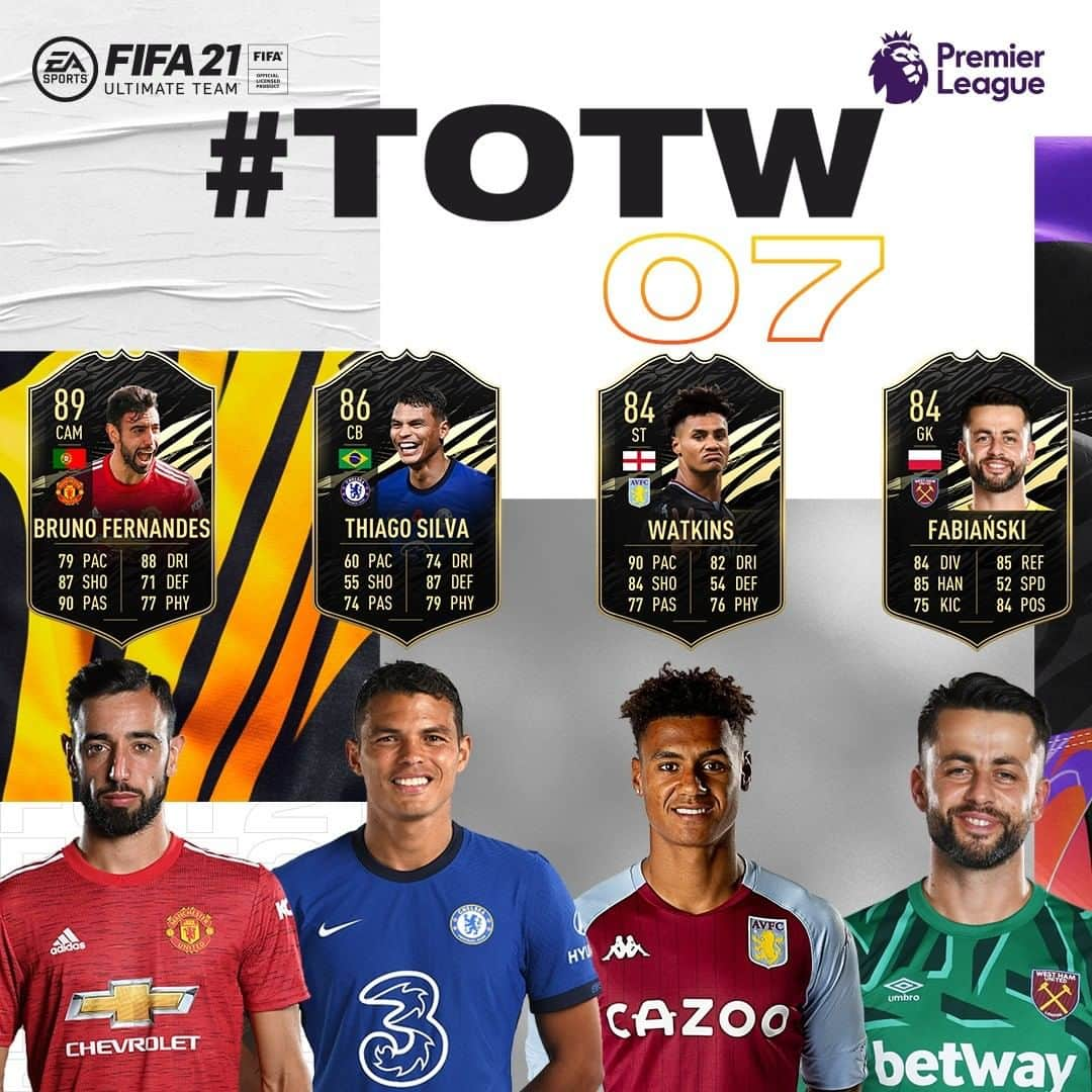 プレミアリーグさんのインスタグラム写真 - (プレミアリーグInstagram)「4️⃣ PL 🌟 feature in the @easportsfifa #TOTW!」11月12日 3時01分 - premierleague