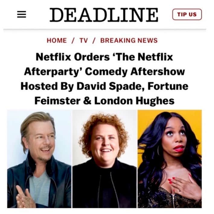デヴィッド・スペードのインスタグラム：「Hilarious story w applause breaks in bio. #netflix #jokesahoy」
