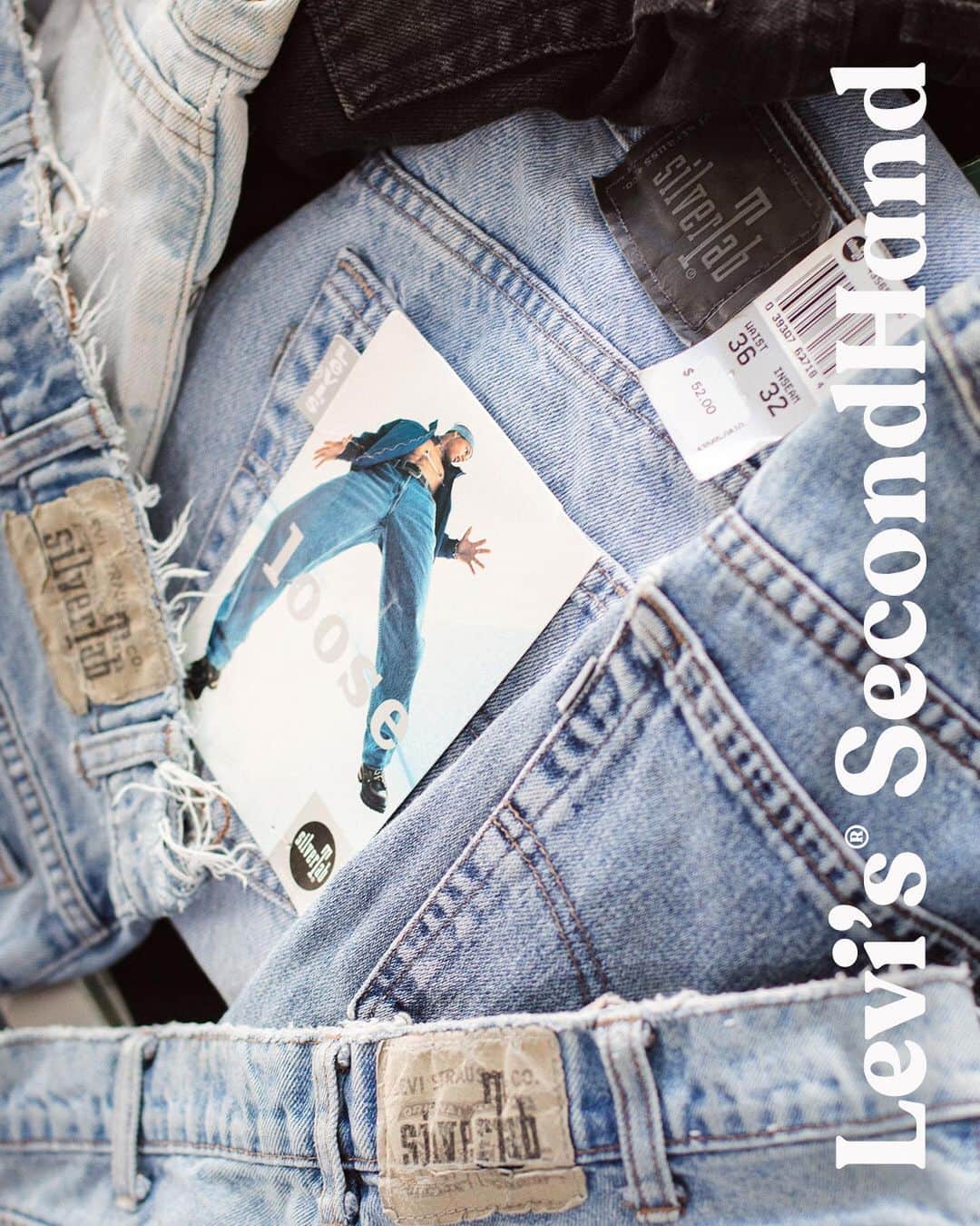 Levi’sさんのインスタグラム写真 - (Levi’sInstagram)「SILVERTAB™ COLLECTION. Big. Baggy. Born in the ‘90s for skaters and ravers. Shop them now on Levi’s® Secondhand. Link in bio.」11月12日 4時10分 - levis
