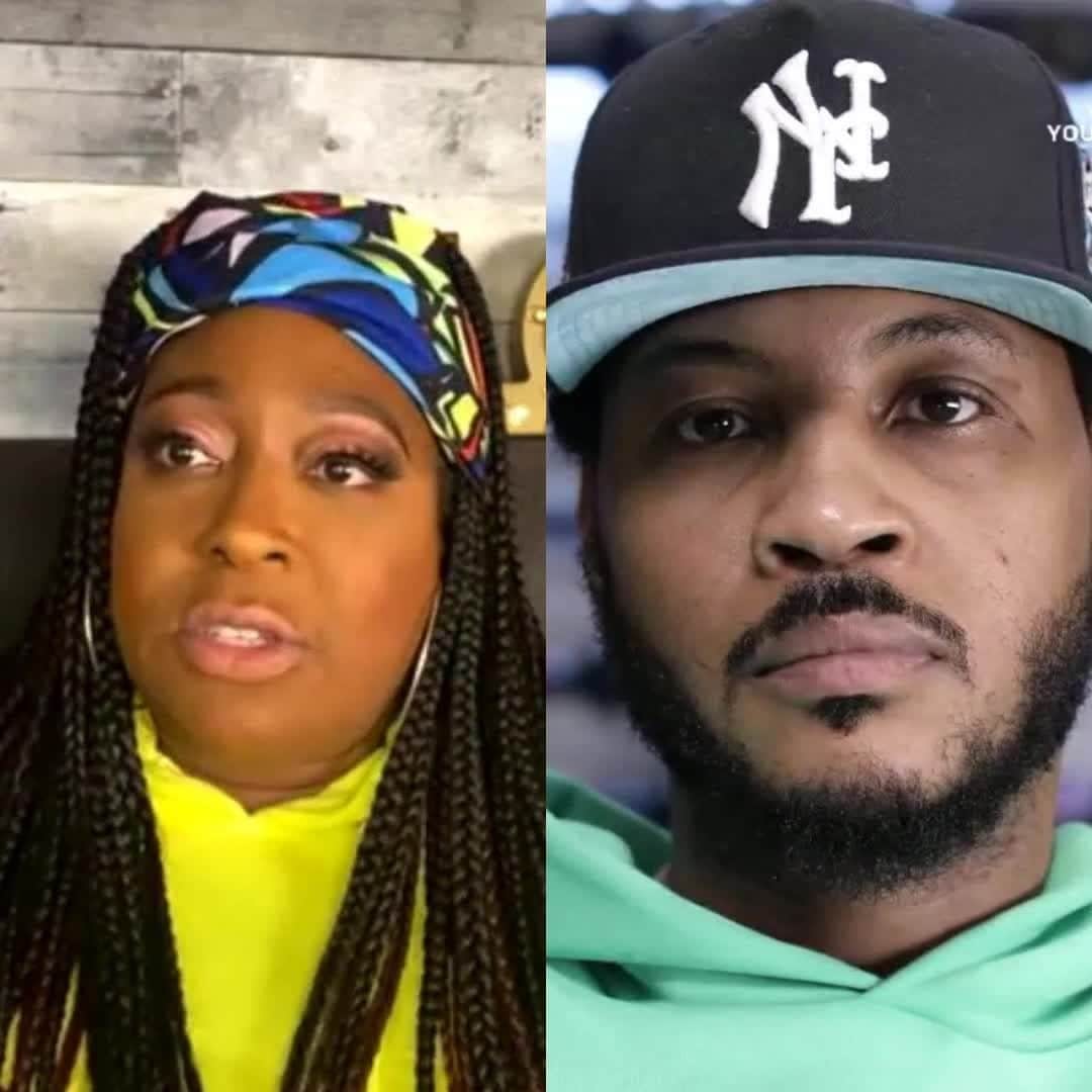 カーメロ・アンソニーのインスタグラム：「Lots of laughs when my friend @comiclonilove joined me on this week's "What's In Your Glass?". She shared about her new book, her journey as a female comic, and her efforts to uplift Black fathers. Check out the full conversation on Youtube. Link in bio. #WhatsInYourGlass #STAYME7O」