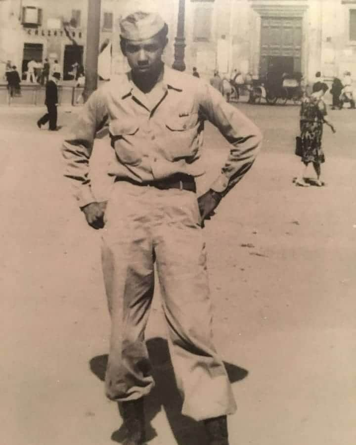 ガブリエル・ユニオンさんのインスタグラム写真 - (ガブリエル・ユニオンInstagram)「This is my grandfather and native Nebraskan, John Booker Glass when he served in WWII. This is  St Mark's Square in Italy. His unit was a mounted supply unit that supported different operations, first in the Philippines, then Libya, and last in Italy. The last pic is my grandpa and his brother, my Uncle Joe Glass. Today and everyday we honor our veterans!! #HappyVeteransDay 🖤🙏🏾 Let us continue to fight for our veterans and their families to make sure they have all of the support and services they have earned and so richly deserve.」11月12日 5時04分 - gabunion