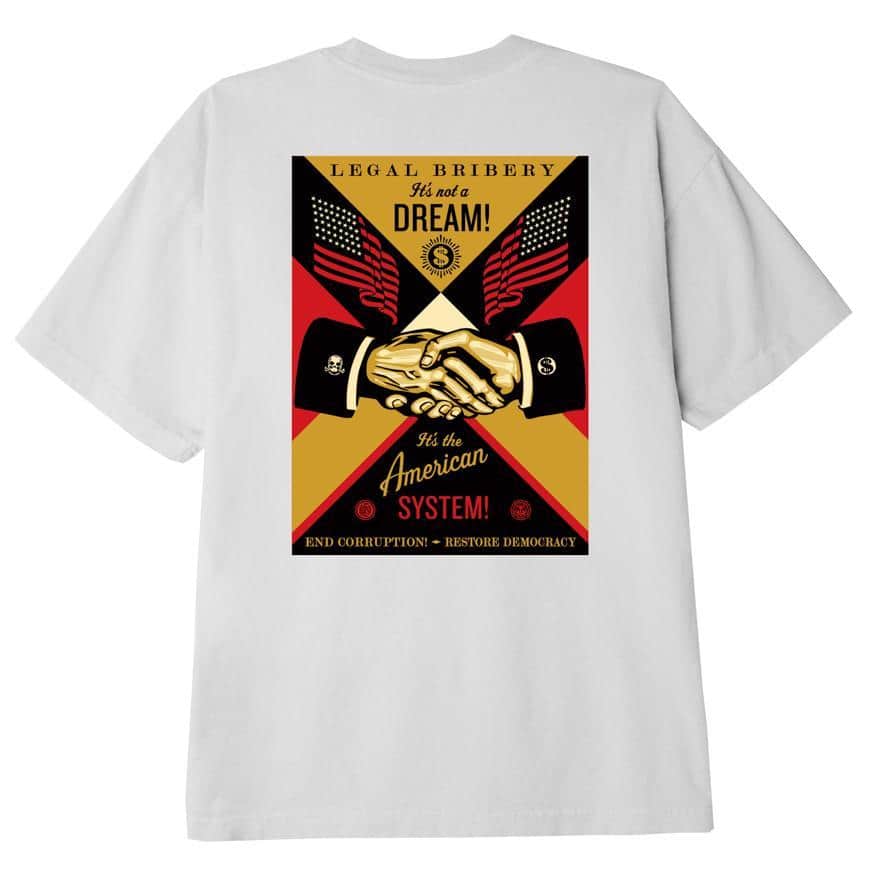 Shepard Faireyのインスタグラム：「New @obeyclothing tees that I designed are now available at obeyclothing.com (link in bio) and retailers worldwide. Check it out! -Shepard⁠」