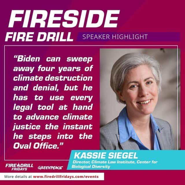 ジェーン・フォンダさんのインスタグラム写真 - (ジェーン・フォンダInstagram)「Repost from @firedrillfriday • President-elect Biden must advance on climate justice the minute he steps into office! Join Kassie Siegel of @centerforbiodiv and other guests this Friday! ⠀⠀⠀⠀⠀⠀⠀⠀⠀ RSVP at the link in our bio!」11月12日 9時57分 - janefonda