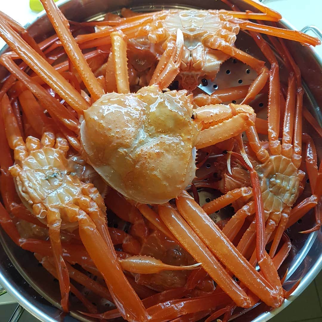コ・ミョンファンさんのインスタグラム写真 - (コ・ミョンファンInstagram)「치열하게 장보기! . 노량진 수산시장  새벽 3시  홍게 8마리 1,8000원- 실화냐?  살아서 움직인다. . 잠을 조금 아끼면 싸게 살 수 있다^^  #치열하게시리즈 #홍게 #노량진수산시장」11月12日 10時48分 - gommming