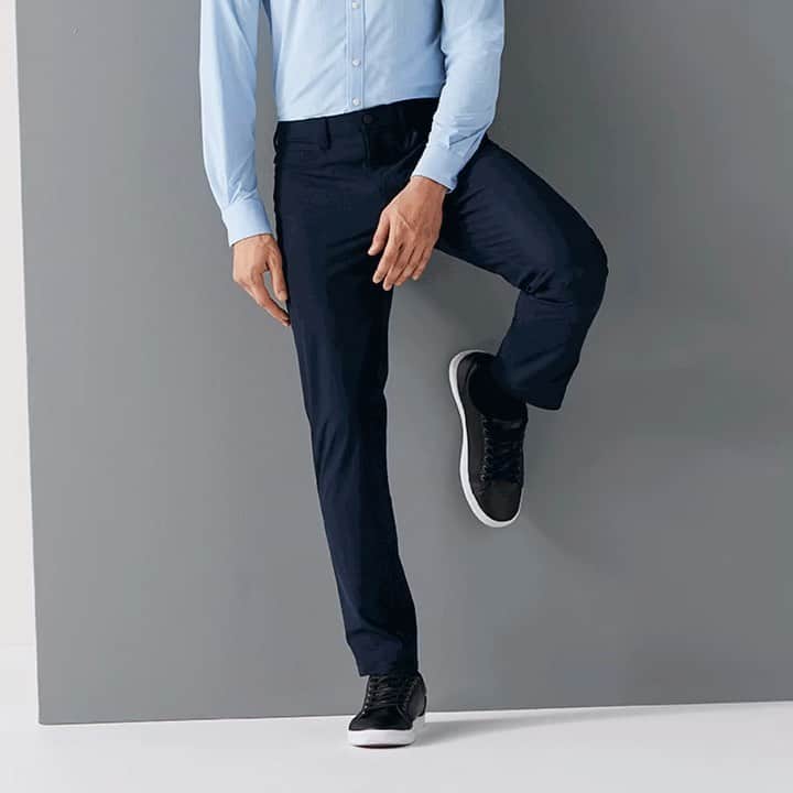ペリーエリスのインスタグラム：「Designed for both performance and function, the Slim Fit Pant features a 4-way stretch infused with our quick-dry technology - for the man on the go. #lifereadysince1976」