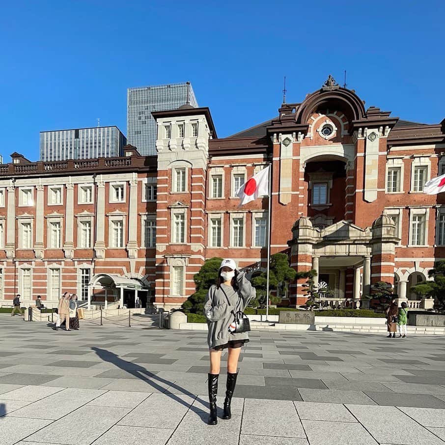 川崎ひかるのインスタグラム：「Photo by sis🤳(下手くそ) . . 東京観光しに来てるみたいになった🤣 . .」