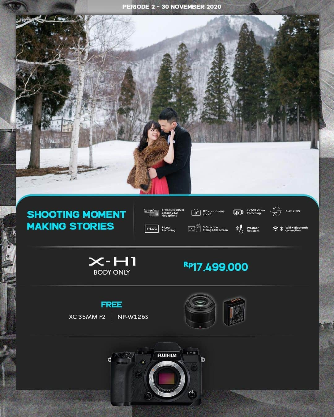 FUJIFILM INDONESIAさんのインスタグラム写真 - (FUJIFILM INDONESIAInstagram)「Fujifilm November Promotion!  Nih, yang sedari kemarin nagih untuk promo bulan November ini😉  Nikmati harga spesial untuk setiap pembelian produk Fujifilm pada periode 2 - 30 November 2020, hanya di Fujifilm Showroom dan seluruh dealer resmi Fujifilm Indonesia.  #GoFUJIFILM #fujifilm_id」11月12日 14時01分 - fujifilm_id