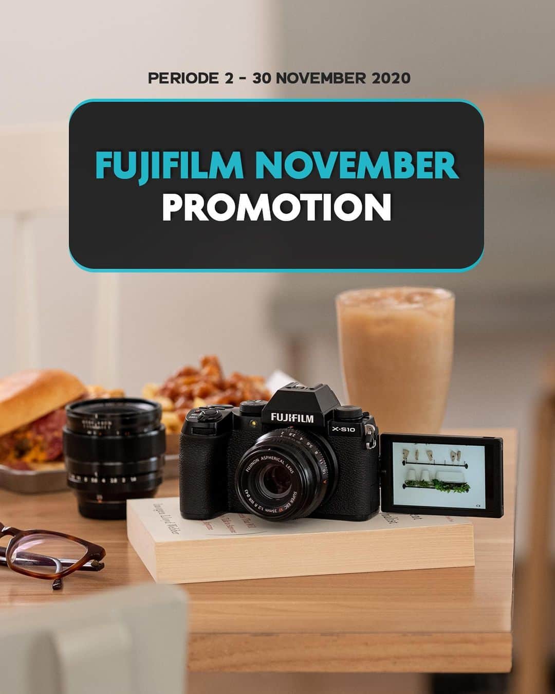 FUJIFILM INDONESIAさんのインスタグラム写真 - (FUJIFILM INDONESIAInstagram)「Fujifilm November Promotion!  Nih, yang sedari kemarin nagih untuk promo bulan November ini😉  Nikmati harga spesial untuk setiap pembelian produk Fujifilm pada periode 2 - 30 November 2020, hanya di Fujifilm Showroom dan seluruh dealer resmi Fujifilm Indonesia.  #GoFUJIFILM #fujifilm_id」11月12日 14時01分 - fujifilm_id