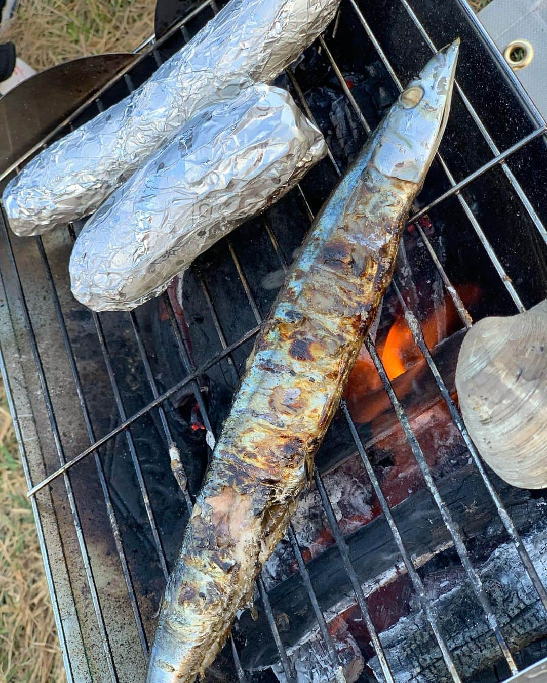 平田裕一郎さんのインスタグラム写真 - (平田裕一郎Instagram)「先日、仲間達とキャンプに行ってきたよ。 富士山がドデカくて、 めちゃくちゃ綺麗でした。 空気も澄んでて、 癒されました。  肉や魚介焼いたりしてね！  キャンプって買い出しの時から楽しいね！ テント張って、 火を起こして、 沢山話して、笑って、 最高のキャンプになりました。  今回の食材で1番高いのが トマトでした。笑  誰やこのトマト選んだの！！笑  めちゃくちゃ高級やないかい！笑  でもマジで美味しかった😁  夜は寒くて心折れそうだったけども、、  次はもっとキャンプの事、勉強して行こう！  キャンプって最高なんだね。  #キャンプ  #富士山 #BBQ #仲間 #思い出」11月12日 14時06分 - yuichiro_hirata