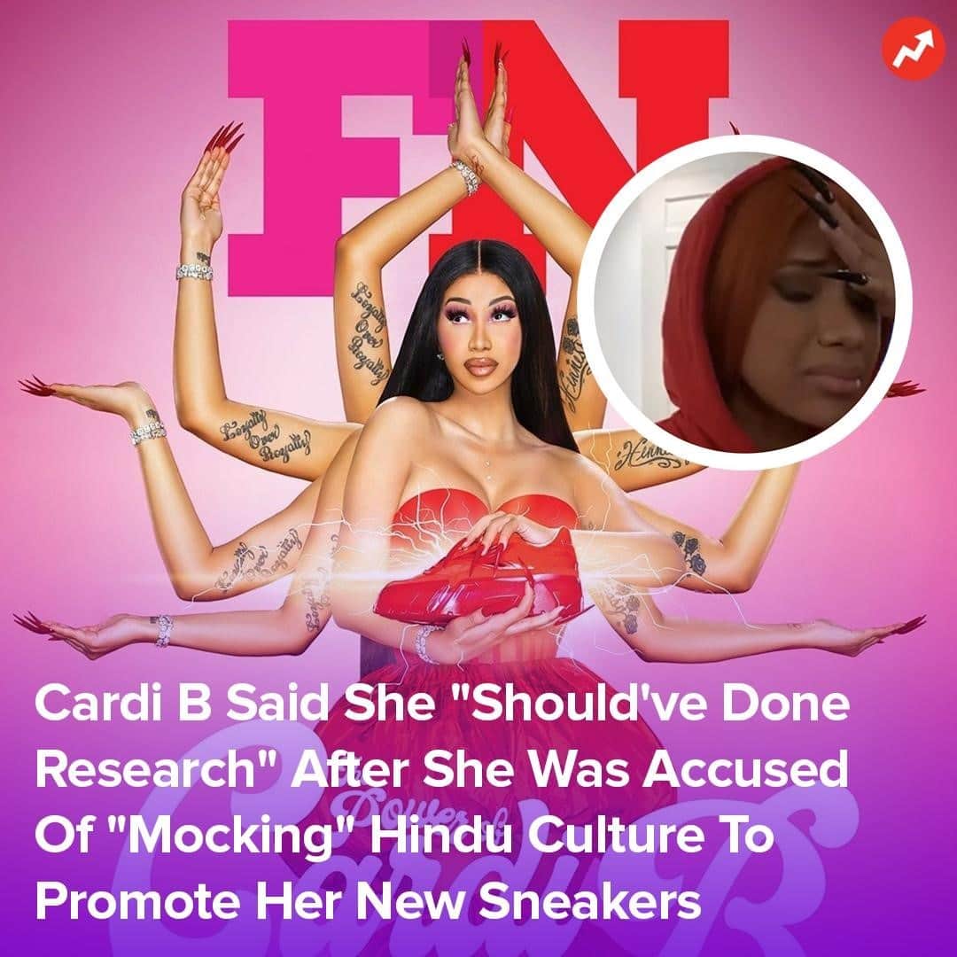 BuzzFeedさんのインスタグラム写真 - (BuzzFeedInstagram)「One of the images, which was apparently meant to depict the Hindu goddess Durga, sparked criticism across social media, with people accusing Cardi of "mocking" the culture and religion. Read the full story in the link in bio 👆」11月13日 2時00分 - buzzfeed