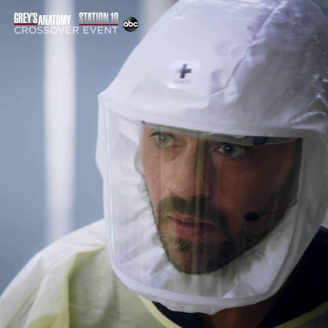 アメリカン・ブロードキャスティング・カンパニーのインスタグラム：「The jaw-dropping, mind-blowing @greysabc & @station19 Crossover Premiere Event is TONIGHT, starting at 8|7c on ABC! #GreysxStation19」