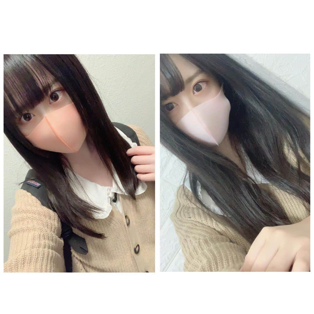 海月咲希さんのインスタグラム写真 - (海月咲希Instagram)「髪の毛Before After 同じ服、同じポーズで比較してみた。  いがいとわかるもんでしょ？  #髪の毛 #ビフォアフ  #beforeafter  #比較写真」11月13日 2時19分 - saki_mitsuki