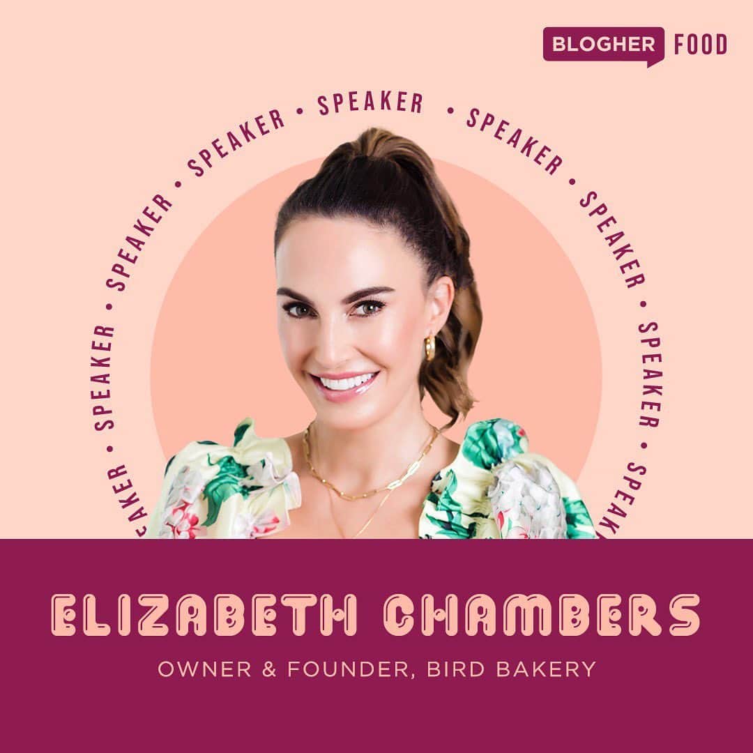 Elizabeth Chambers Hammerのインスタグラム：「Lovers! I’ll be speaking on all things business and BIRD at the #BlogHer Food event (which is obv virtual this year) tomorrow at 1pm EST. Please join us @blogher or use the link in my bio to register. See you tomorrow! x」