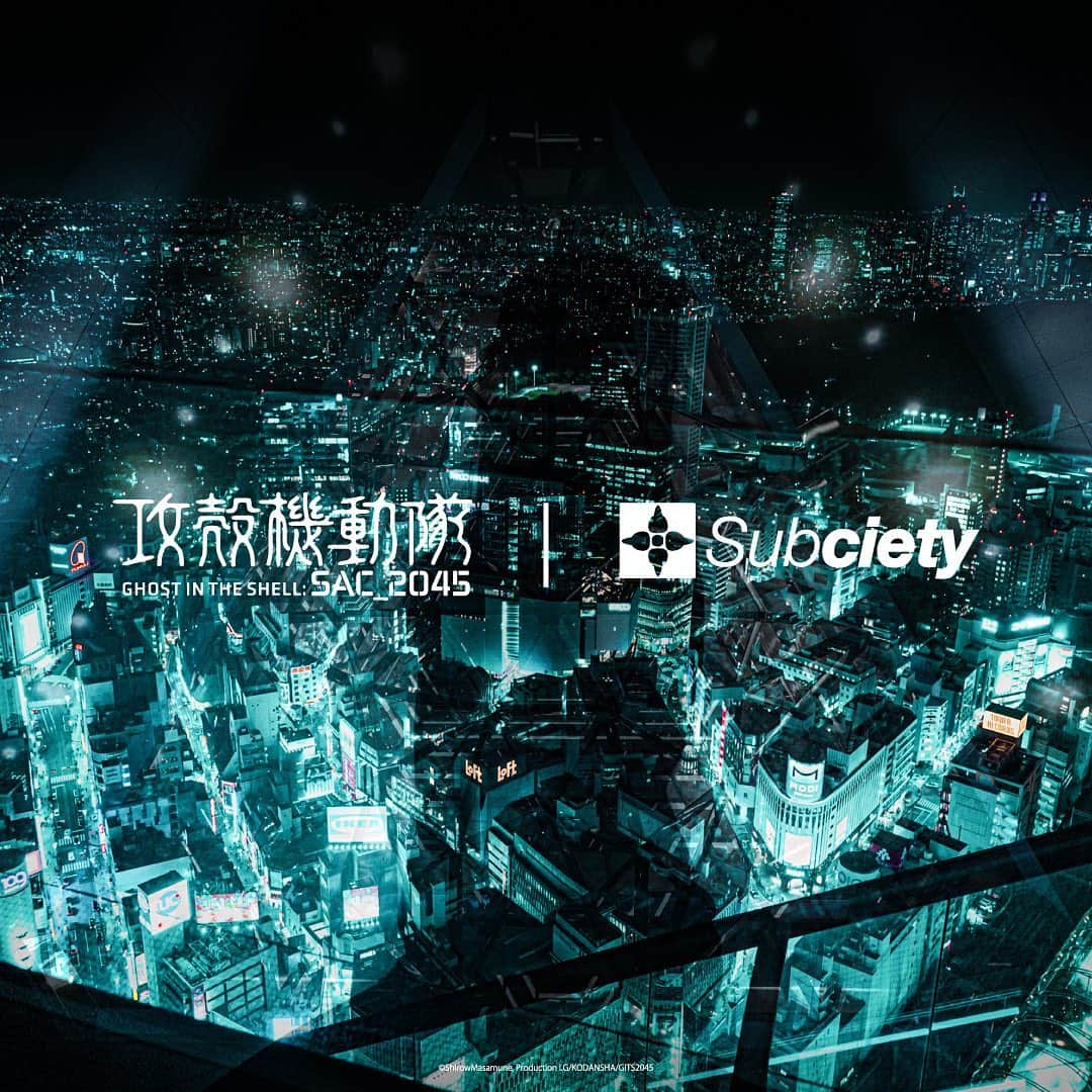 Subciety Subciety Officialさんのインスタグラム写真 - (Subciety Subciety OfficialInstagram)「Subciety x @gitssac2045_official 11.13.2020  #GHOSTINTHESHELL #SAC2045 #攻殻機動隊 #攻殻機動隊SAC_2045 #Netflix #shibuya #tokyo #japan #Subciety」11月12日 18時27分 - subciety_official