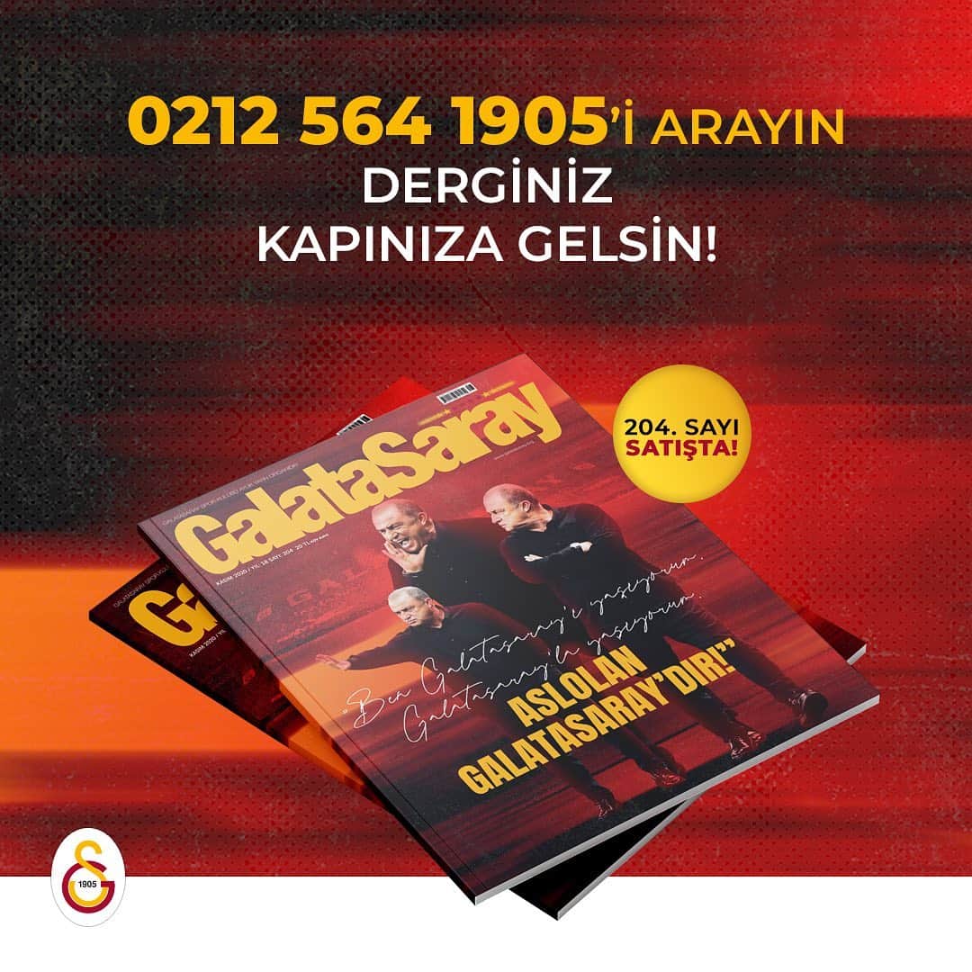 ガラタサライSKさんのインスタグラム写真 - (ガラタサライSKInstagram)「Galatasaray Dergisi’nin 204. sayısı GS Store’larda satışta   🔗 https://www.galatasaray.org/haber/galatasaray-dergisi/galatasaray-dergisi-nin-204-sayisi-gs-store-larda-satista/47505」11月12日 20時50分 - galatasaray