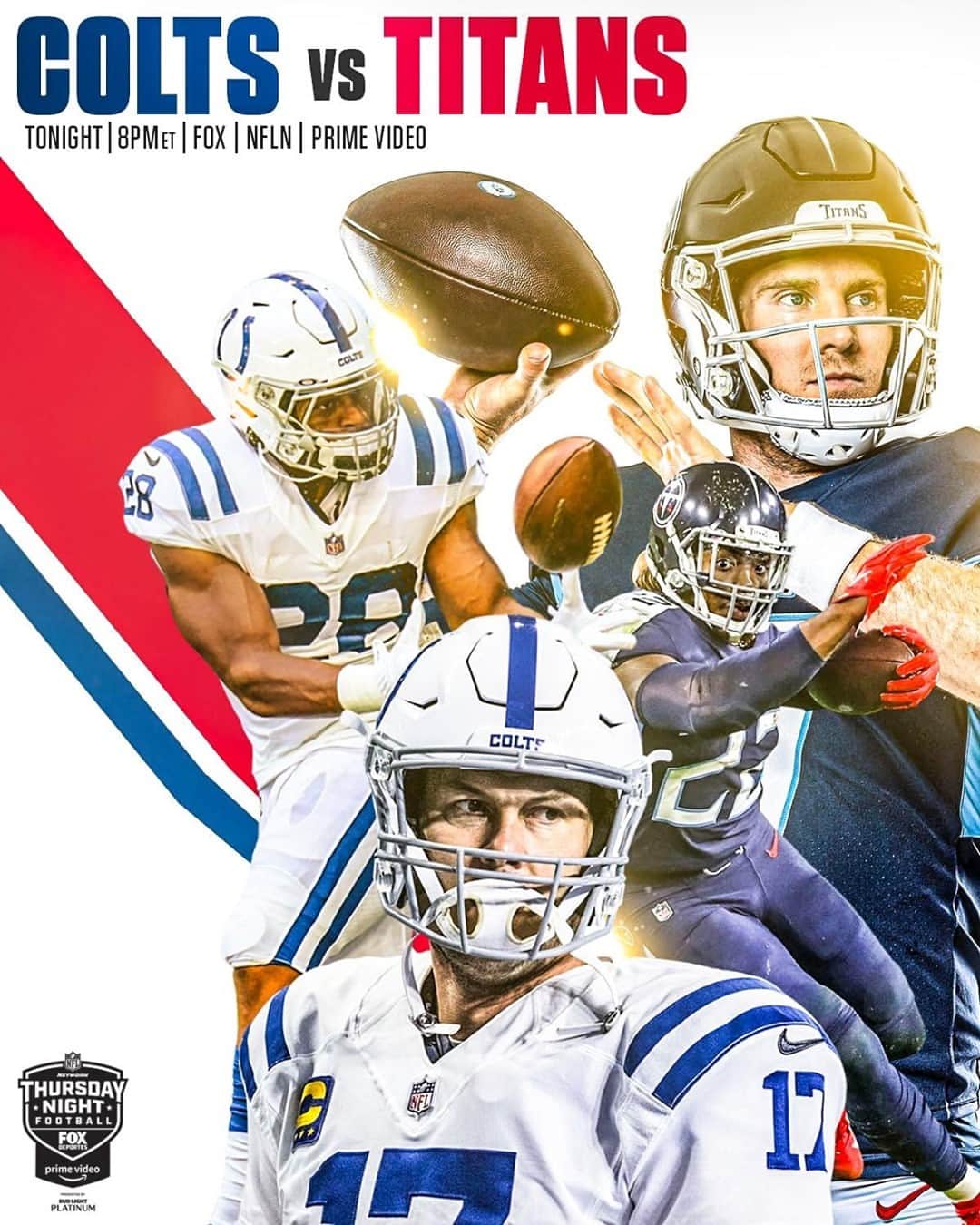 NFLさんのインスタグラム写真 - (NFLInstagram)「The AFC South leaders face off on #TNF!⁣ ⁣ 📺: #INDvsTEN — TONIGHT 8pm ET on NFLN/FOX/PRIME VIDEO⁣ 📱: nfl.com/TNF」11月12日 21時00分 - nfl