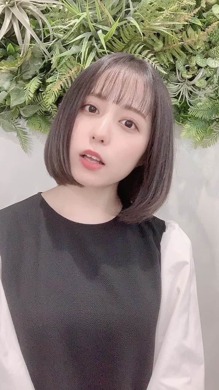 前田美里のインスタグラム：「アッシュボブ。 #美容院 #イメチェン」