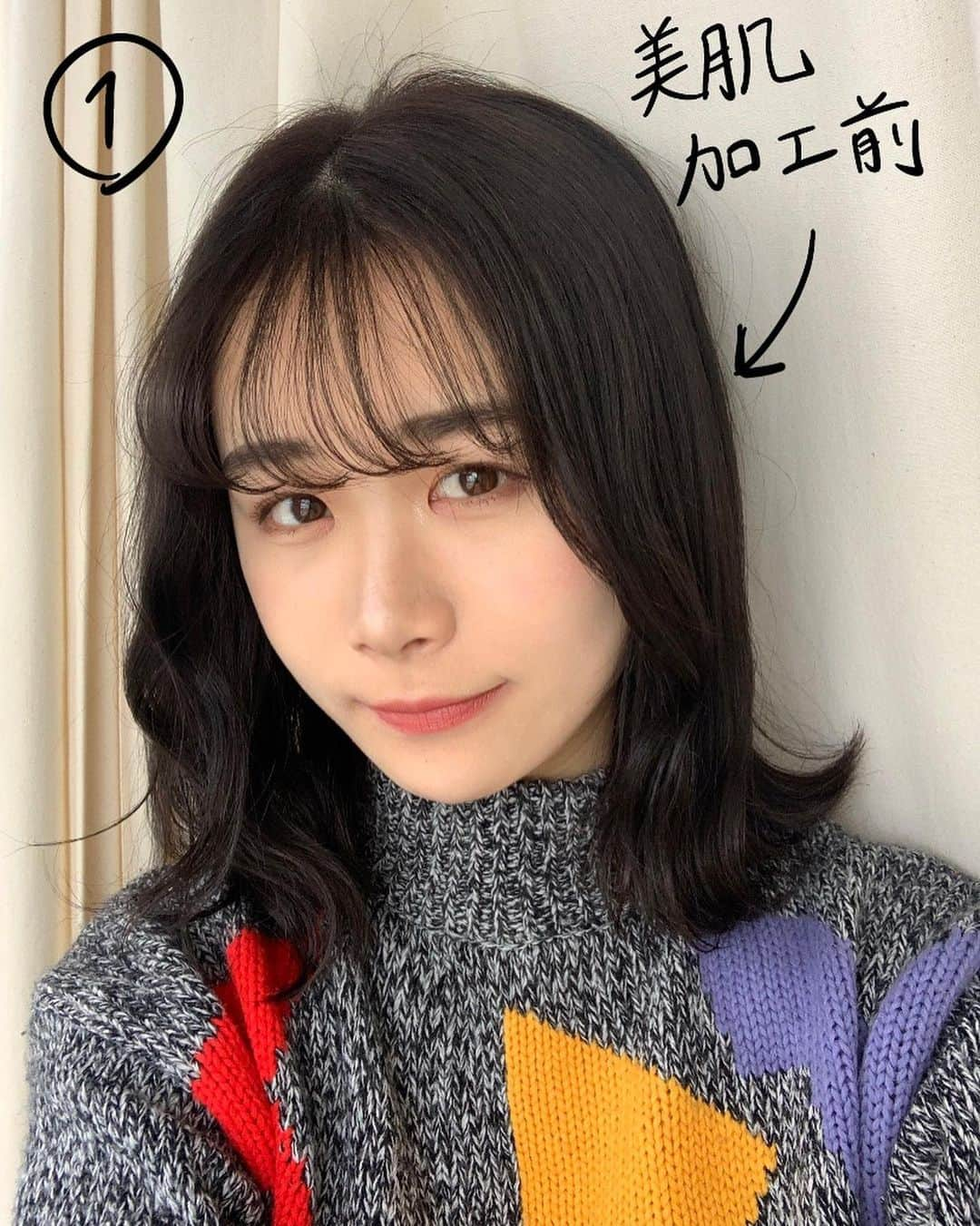 根本朱里さんのインスタグラム写真 - (根本朱里Instagram)「〜美肌加工編〜 いつもやってる加工方法まとめました！」11月12日 21時18分 - kutarogutaroputaro