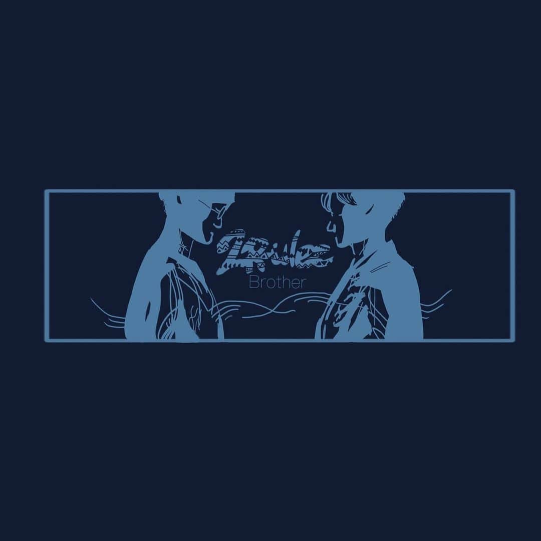 のインスタグラム：「2R-ulez number "Brother" Title design . . Design by @flatmoment.97  最高にイカしたイラスト🔥🔥🔥 ありがとう！！！」