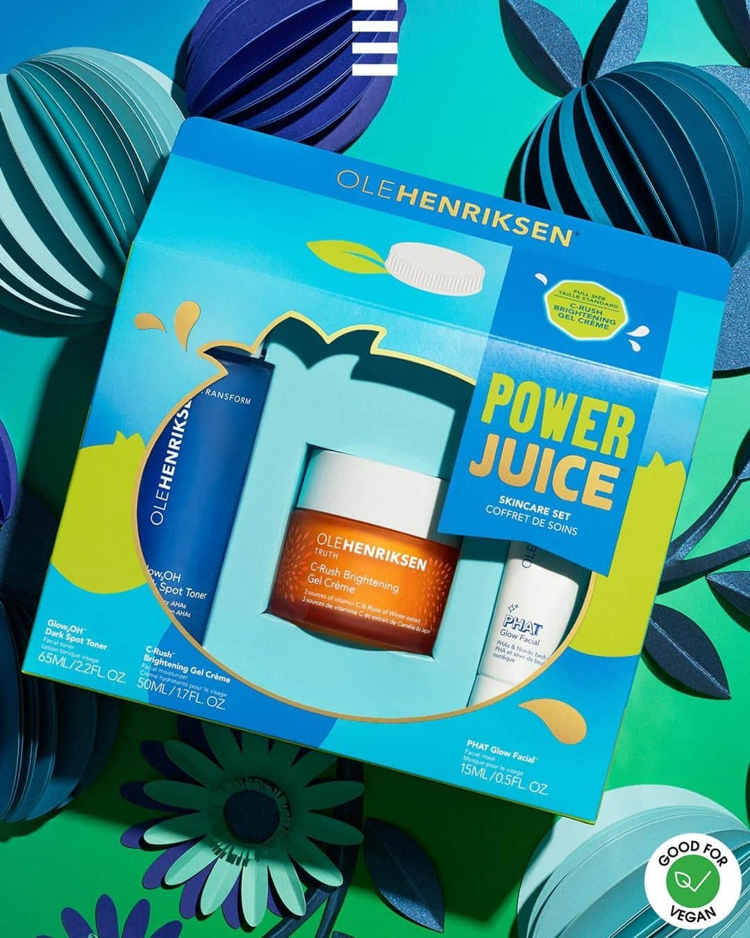 セフォラさんのインスタグラム写真 - (セフォラInstagram)「Les essentiels vitaminés d'@olehenriksen se retrouvent dans un coffret Power Juicy pour les fêtes 💦 Au programme : une lotion tonique chargée en AHAs, un hydratant illuminateur et un masque perfecteur de teint instantané.  Et jusqu'au 19/11, profitez de -25% sur une sélection de coffrets de soin, dont celui-ci! Voir conditions sur sephora.fr. #SephoraLovesOleHenriksen」11月13日 3時00分 - sephorafrance