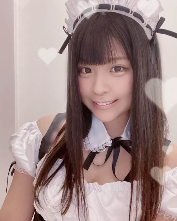 桃山れいあのインスタグラム：「メイドれいれいはどうかね❔🎀」