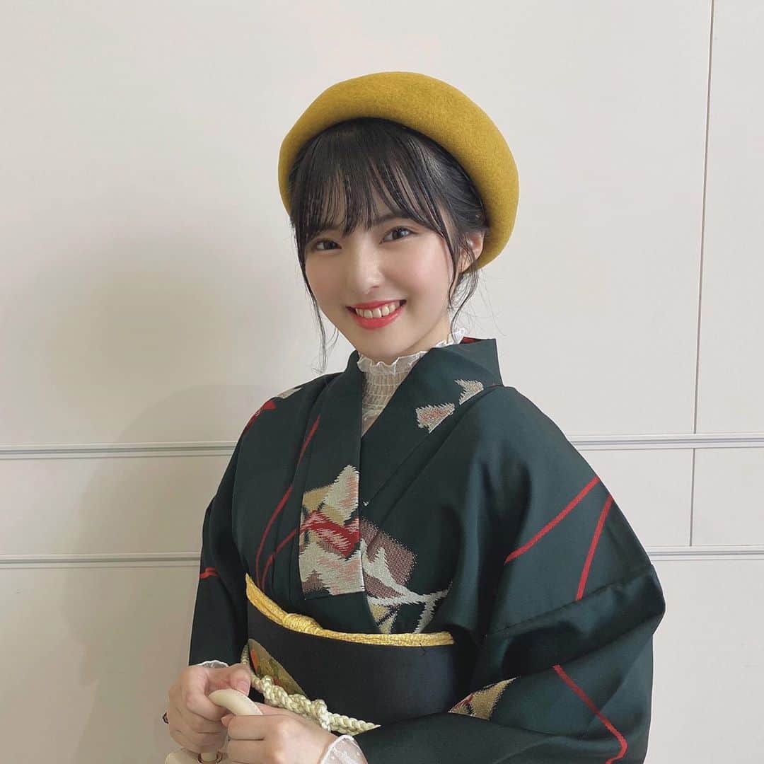 大塚七海のインスタグラム：「今月の生写真⭐️ テーマは"大正ロマン"です！ 大人っぽい色味が可愛い、、♡  ㅤㅤㅤㅤㅤㅤㅤㅤㅤㅤㅤㅤㅤ #ngt48 #和服 #大正ロマン」
