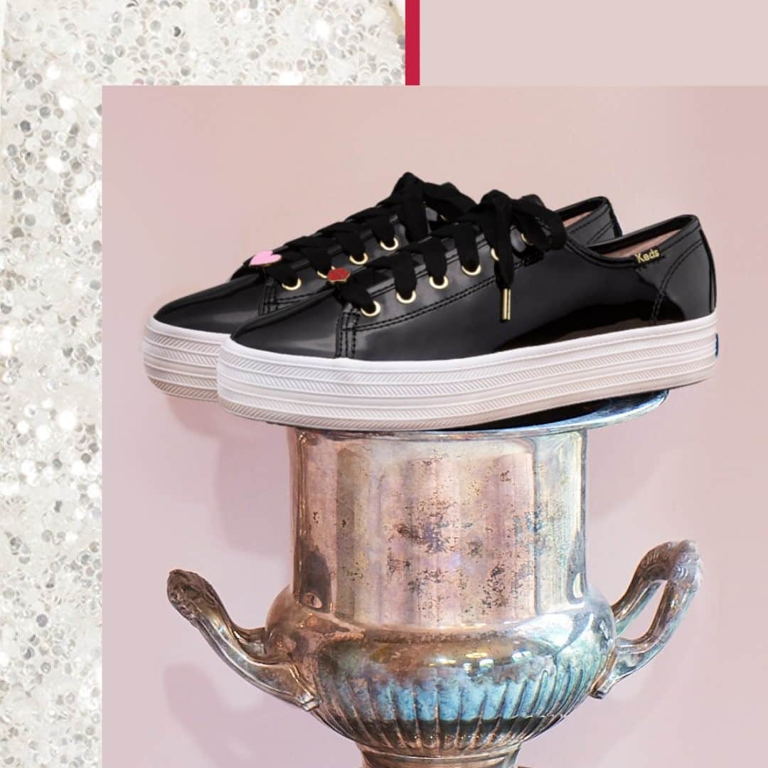 Kedsのインスタグラム：「An edgy platform with slick good looks and major @katespadeny charm.」