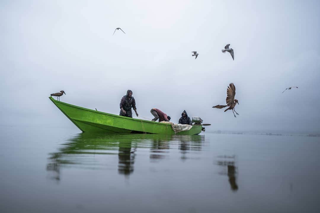 National Geographic Creativeさんのインスタグラム写真 - (National Geographic CreativeInstagram)「Photo by Brian Otieno @storitellah / Fishermen at Lake Naivasha, a fresh body of water in Kenya's Great Rift Valley, check their nets in the early hours. Lake Naivasha is ranked third behind Lake Victoria, and Lake Turkana in the total volume of fish landed and provides livelihoods, water, and food to thousands who live on its shores and beyond. From February to June 2020, heavy rainfall caused widespread flooding in many lakes in East Africa. These calamities coincided with the COVID-19 pandemic and affected ecosystems and livelihoods. Especially vulnerable were communities such as fishermen, who depend on fisheries as their only source of income. The measures instituted by the Kenyan government to reduce the spread of COVID-19 further aggravated this situation. The dusk to dawn curfew and the cessation of movement to cities, which are the main fish markets such as Nairobi, disrupted the fish supply chain. It resulted in a loss of employment and income for many already disadvantaged fishermen. #lakenaivasha #kenya #fishermen」11月12日 23時40分 - natgeointhefield
