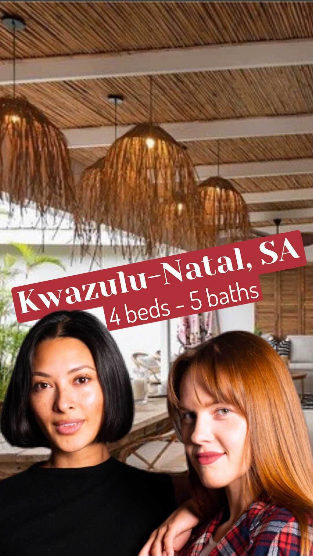 ジョーディン・テイラーのインスタグラム：「Join us as we give you a tour of this tranquil 4- bedroom hideaway in the stunning South African landscape. And then do what you do best and drop your best guess of the price in the comments!!! DM if you’re interested in the property!!   @addressedbyred @kerryndurand #realestate #realtor #southafrica #kwazulunatal #forsale #hometour #houseporn」