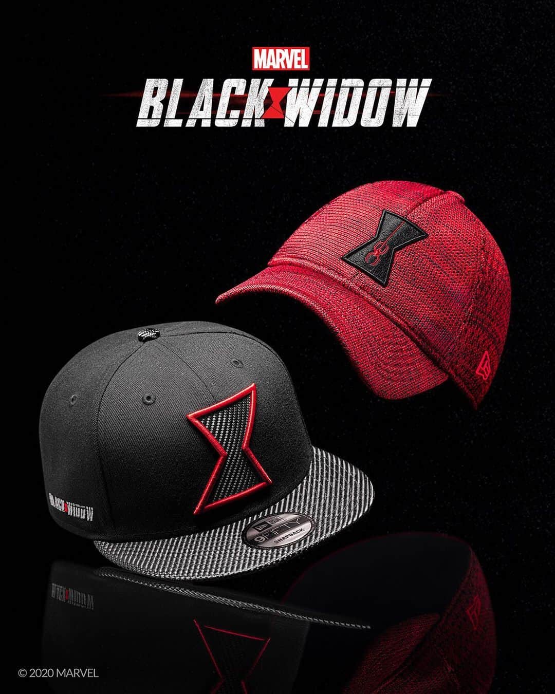 ニューエラ・キャップのインスタグラム：「One of the most lethal Avengers, the New Era x Black Widow collection inspired by Marvel Studios' Black Widow is available now at neweracap.com . Link in bio」