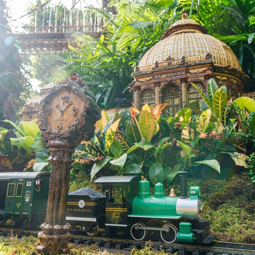 ニューヨーク植物園のインスタグラム：「With very limited tickets and capacity due to enhanced safety measures, this year's Holiday Train Show is now open for Patrons, Members, and our Bronx Community Partners to explore in appreciation of their support. . But don’t worry—there’s plenty of outdoor fun coming up for everyone to enjoy this holiday season. Hit the link in our bio to grab tickets to NYBG GLOW, our all-new outdoor experience happening on select evening dates beginning November 27. . #HTSNYBG #plantlove #AllInNYC」