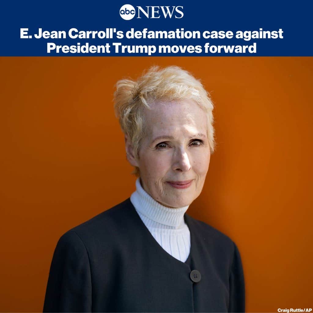 ABC Newsさんのインスタグラム写真 - (ABC NewsInstagram)「A federal Judge schedules a telephone conference in E. Jean Carroll’s defamation lawsuit against Pres. Trump, a signal the case is moving forward despite attempts by the Justice Department to intervene. MORE AT LINK IN BIO」11月13日 0時51分 - abcnews