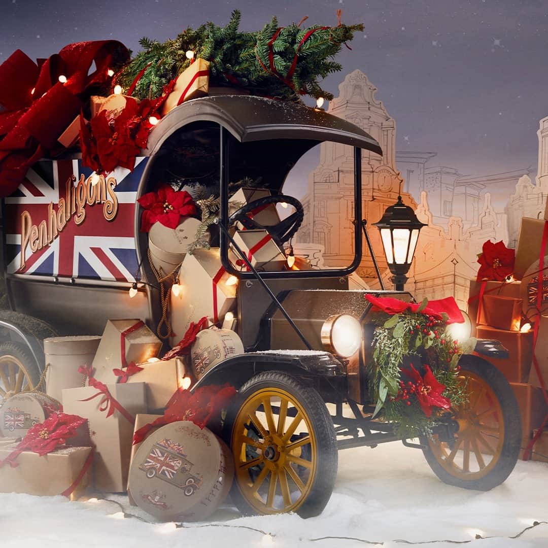 ペンハリガンさんのインスタグラム写真 - (ペンハリガンInstagram)「What’s that over yonder? Why, it’s the Penhaligon’s Delivery Van, trundling out of the past and into our hearts. This merry little motor has returned to spread the spirit of festive generosity – and fabulous scents to match. #festivedelivery #penhaligonsxmas #fragranttreasures」11月13日 1時15分 - penhaligons