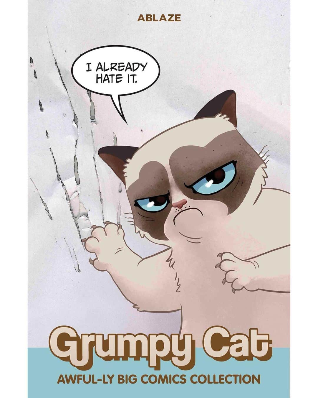 Grumpy Catのインスタグラム：「Available Now for Preorder: Grumpy Cat's Awful-ly Big Comics Collection from Ablaze Publishing!  Find it everywhere Graphic Novels are sold! Including Amazon, Barnes & Noble, Comixology, and Indie book & comic stores: http://www.comicshoplocator.com/」