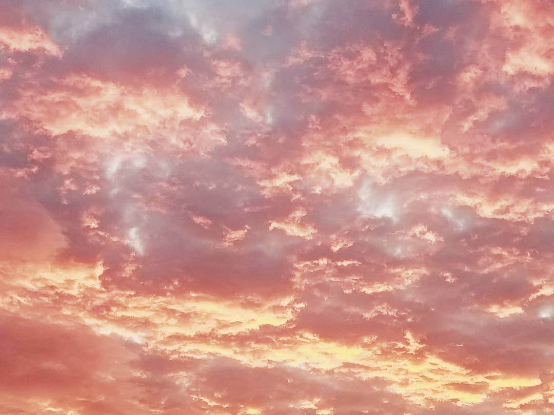 クロエ・イングのインスタグラム：「sunrises could make anyone a morning person... the earth is so beautiful☁️」