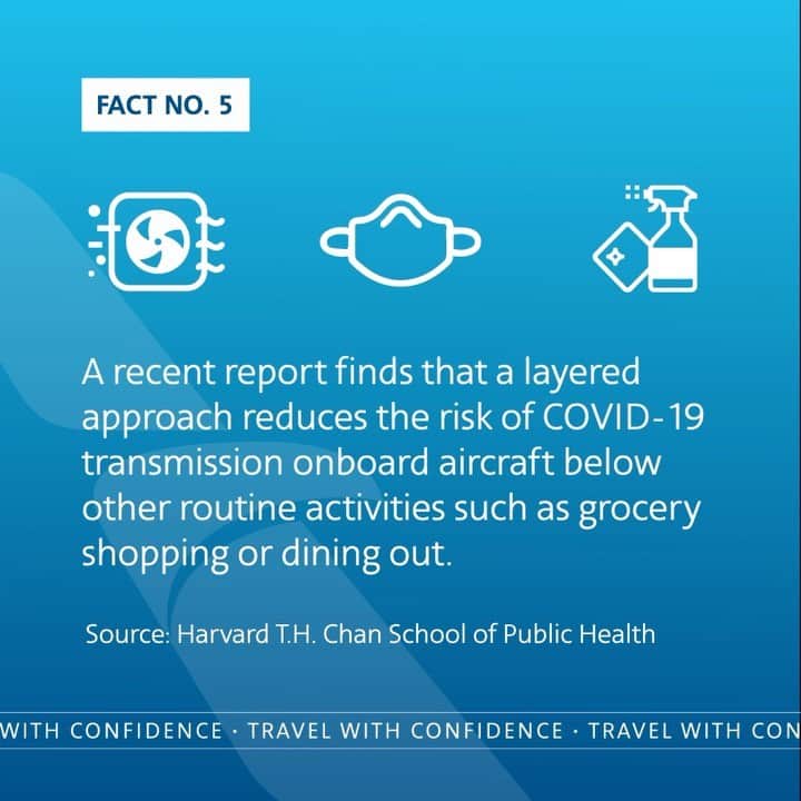 アメリカン航空のインスタグラム：「Our mutli-layered #CleanCommitment, which includes HEPA filters, face coverings and disinfected planes, will help you travel with confidence. https://bit.ly/HarvardAviation」
