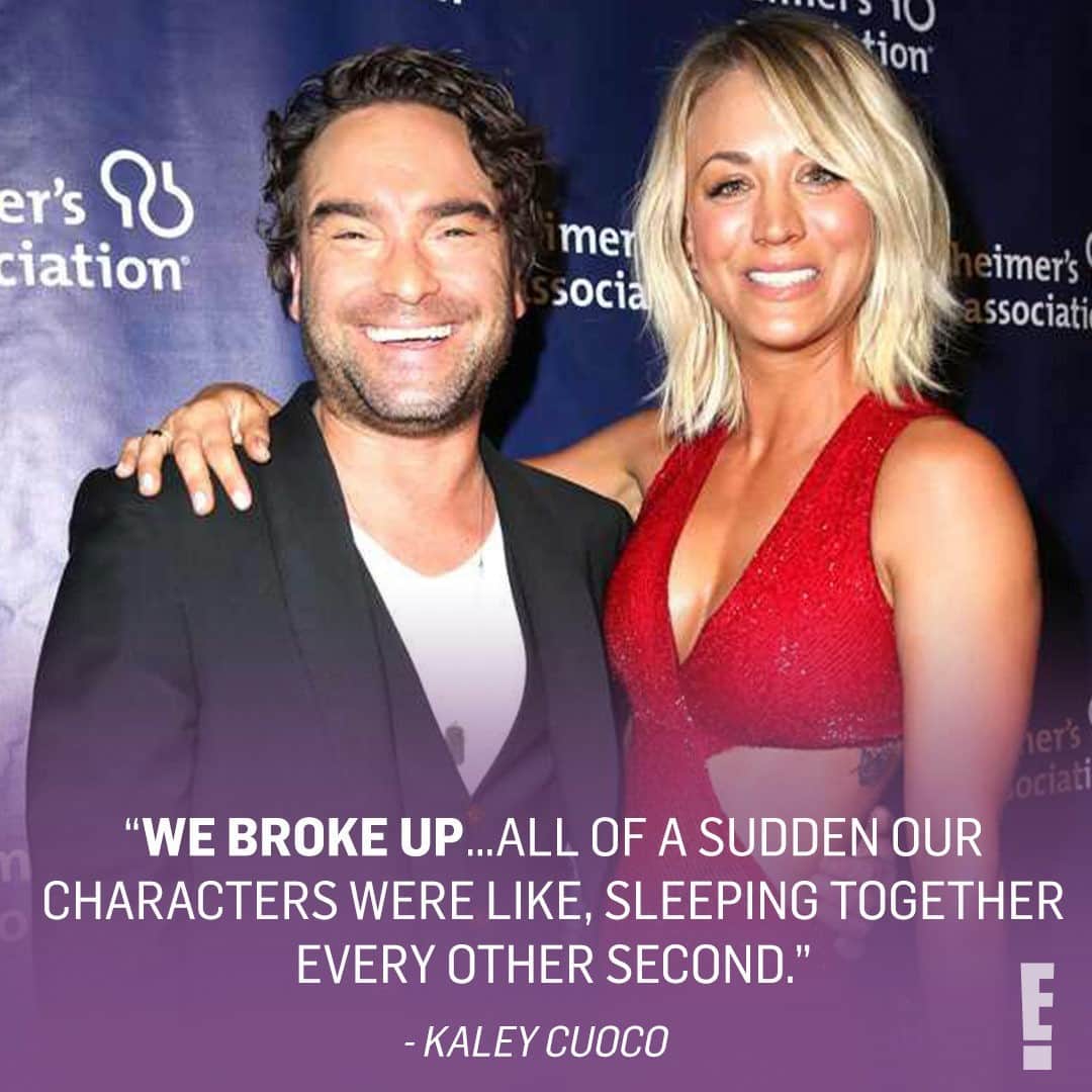 E! Onlineさんのインスタグラム写真 - (E! OnlineInstagram)「Filming on-screen sex scenes with your off-screen ex? Not ideal. How Kaley Cuoco said creators of #BigBangTheory "f—ked with" her and Johnny Galecki post-breakup is in our bio. (📷: Getty)」11月13日 3時15分 - enews