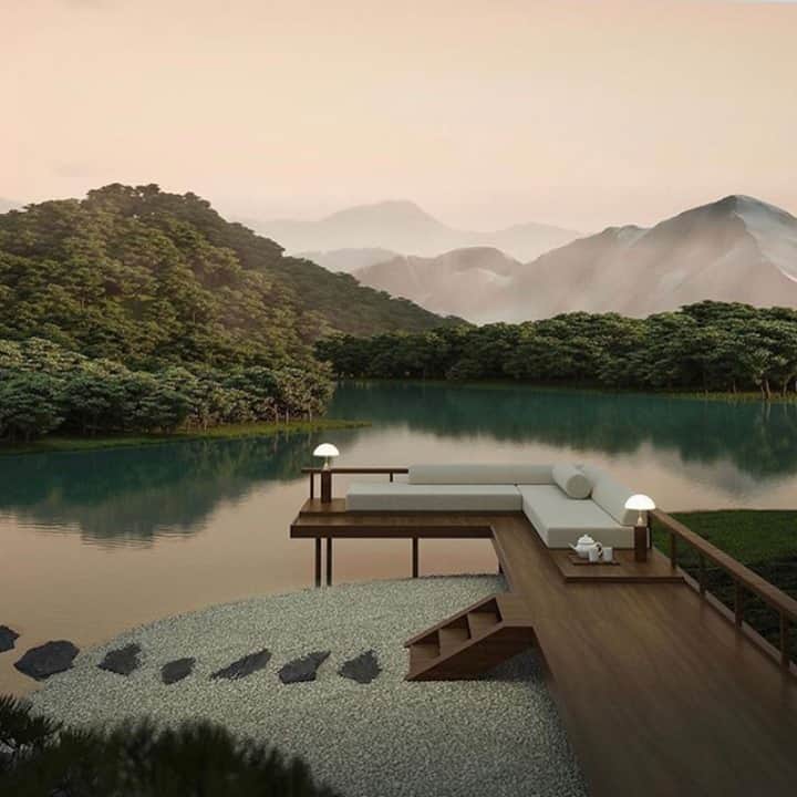 グラフ&ランツのインスタグラム：「Waking up to a view like this ✨ where we’re at mentally via @sixnfive」