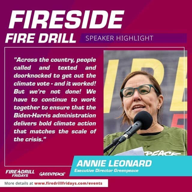 ジェーン・フォンダさんのインスタグラム写真 - (ジェーン・フォンダInstagram)「Repost from @firedrillfriday • We must work together to ensure that the Biden administration delivers bold climate action that matches the scale of this crisis! ⠀⠀⠀⠀⠀⠀⠀⠀⠀ Don't miss our Fire Drill Friday tomorrow with @JaneFonda, @GreenpeaceUSA's Annie Leonard, and climate movement leaders! 👉 link in bio」11月13日 4時53分 - janefonda