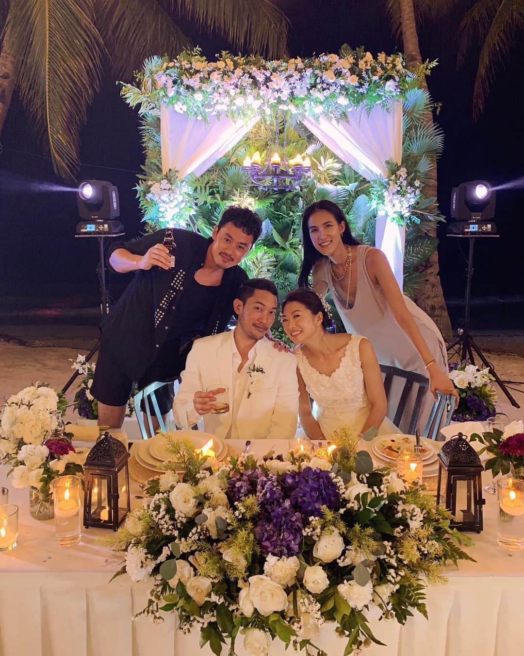 金原杏奈のインスタグラム：「Philippines in January 💒👰🏻🤵🏻💍💘 ・ さよちゃんとミゲル♡ 改めて末永くお幸せに🥰」