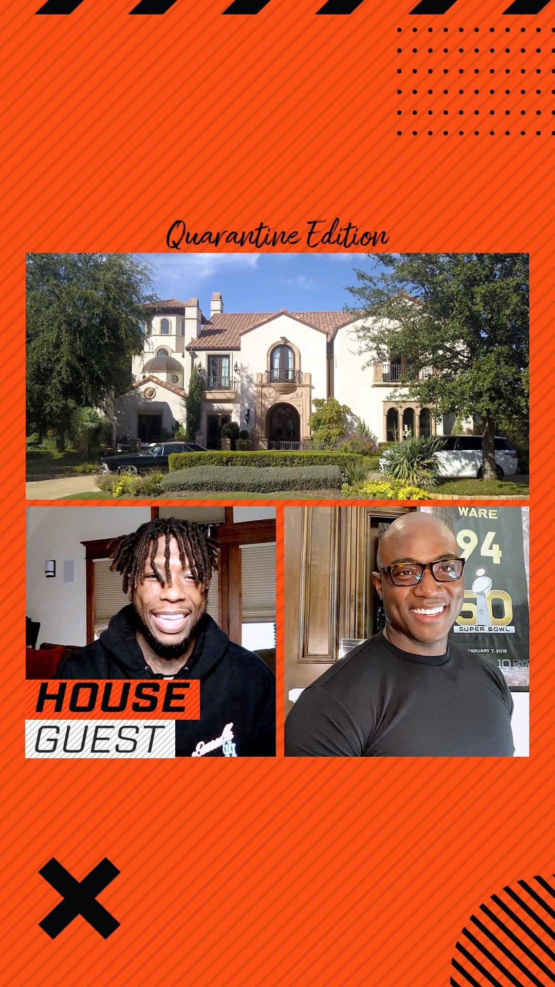 ネイト・ロビンソンのインスタグラム：「@demarcusware came through dropping gems and the crib is on point! #holdat @playerstribune」