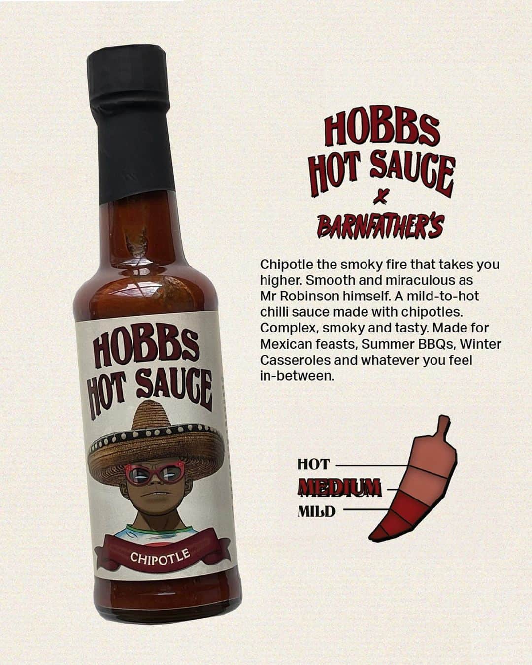 Gorillazさんのインスタグラム写真 - (GorillazInstagram)「Gorillaz are proud to present: HOBBS HOT SAUCE 🌶 In collaboration with @barnfathers 👊 Get ‘em while they’re HOT 🔥  👉 gorill.az/store  #TricklePickle #GhostBasedKillah #Chipotle #HobbsHotSauce」11月13日 6時56分 - gorillaz